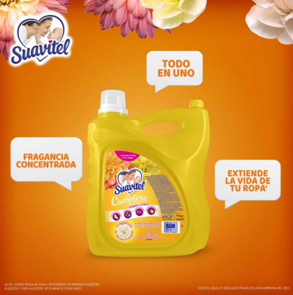 Suavizante Suavitel Complete Fresco Aroma de Sol Sin Enjuague Todo en Uno 8 L - .