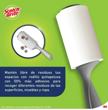 Rodillo Quita Pelusa Scotch-Brite Lint Roller 3 pzas - .