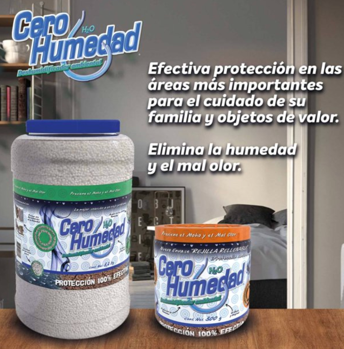 Deshumidificador Ambiental Cero Humedad 3 pzas - .