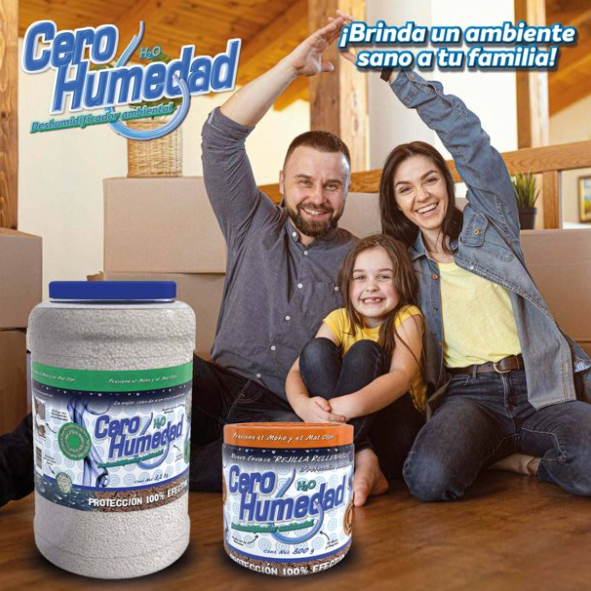 Deshumidificador Ambiental Cero Humedad 3 pzas - .