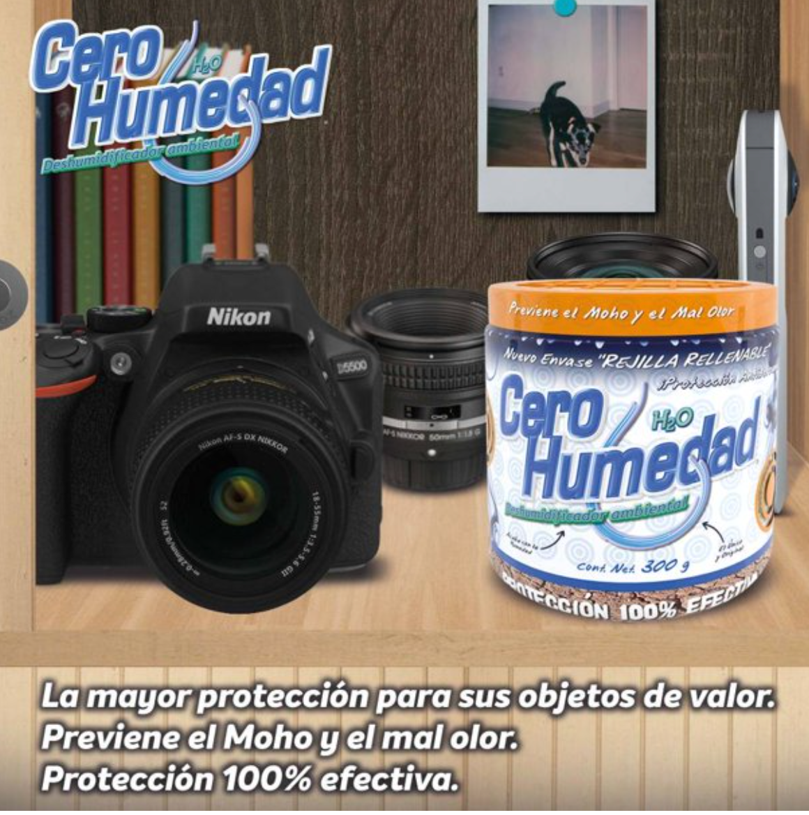 Deshumidificador Ambiental Cero Humedad 3 pzas - .