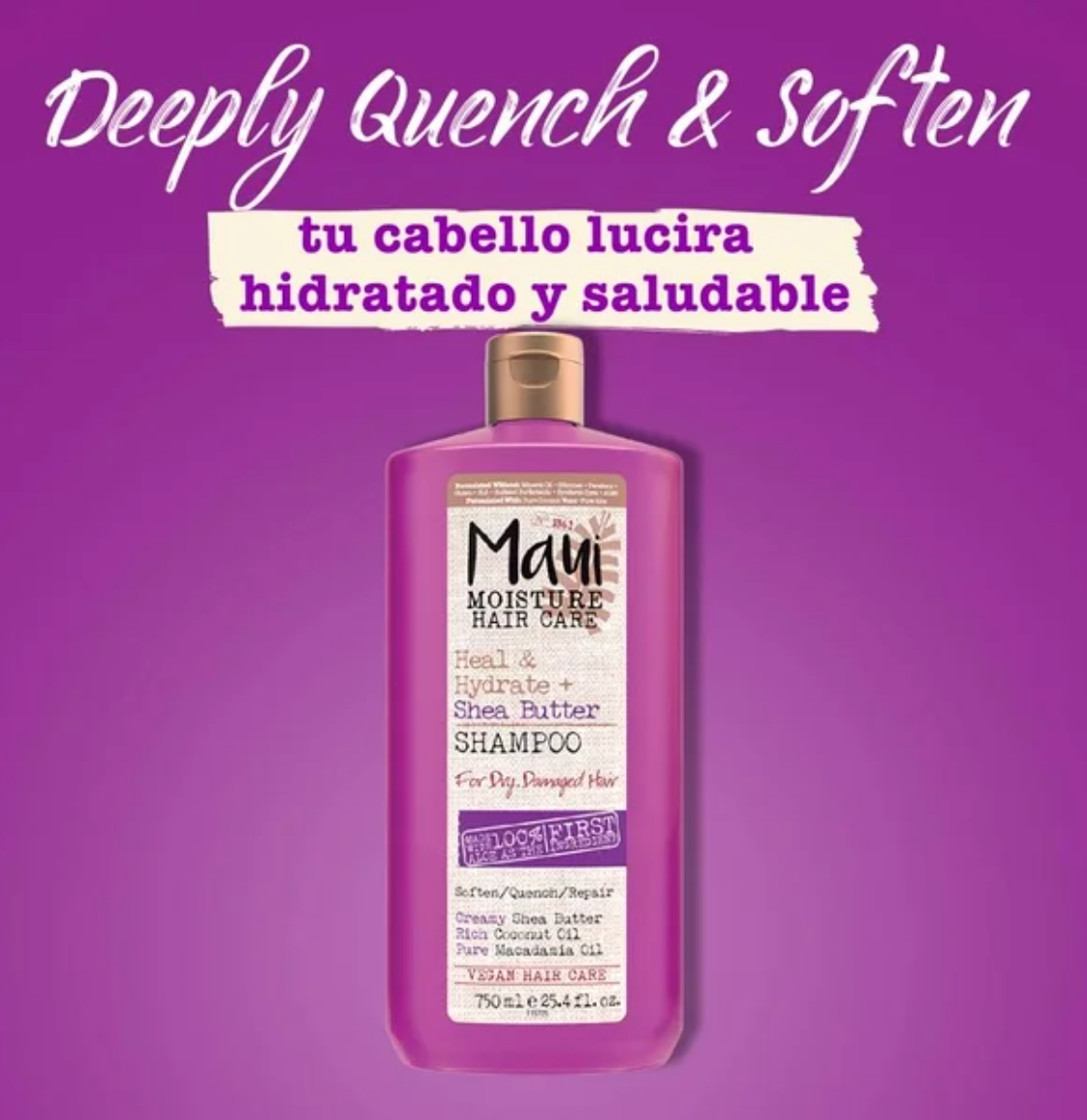 Shampoo Maui Shea Butter 750 ml - .