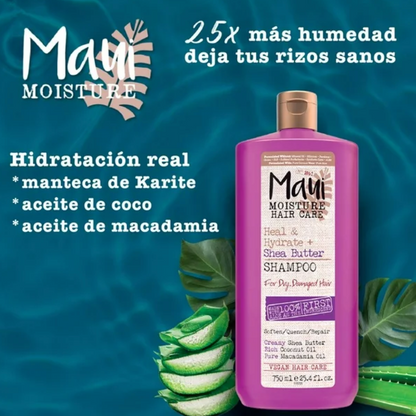 Shampoo Maui Shea Butter 750 ml - .