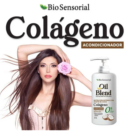 Acondicionador Bio Sensorial Nutrición Intensa con Aceite de Coco 1 l - .