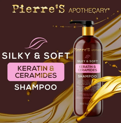 Shampoo Pierres Apothecary Keratina y Ceramida 1 l - .