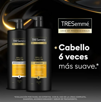 Pack TRESEMME Brillo Lamelar Shampoo + Acondicionador 1 l c/u - .