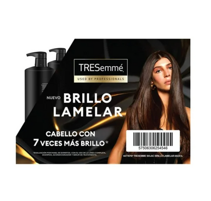 Pack TRESEMME Brillo Lamelar Shampoo + Acondicionador 1 l c/u - .