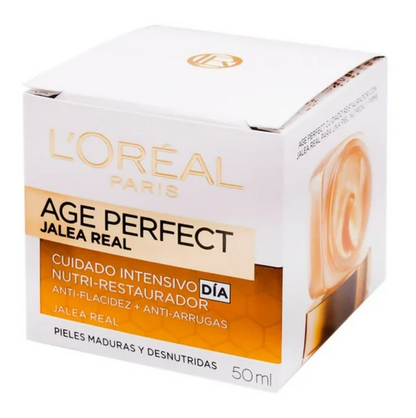 Crema Facial L'Oréal Age Perfect Jalea Real Anti Arrugas 2 pzas de 50 ml c/u - .