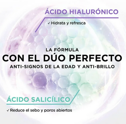 Rutina Ácido Hialurónico L'Oréal Revitalift Gel de Limpieza Profunda 150 ml + Gel Crema Rellenador 50 ml - .