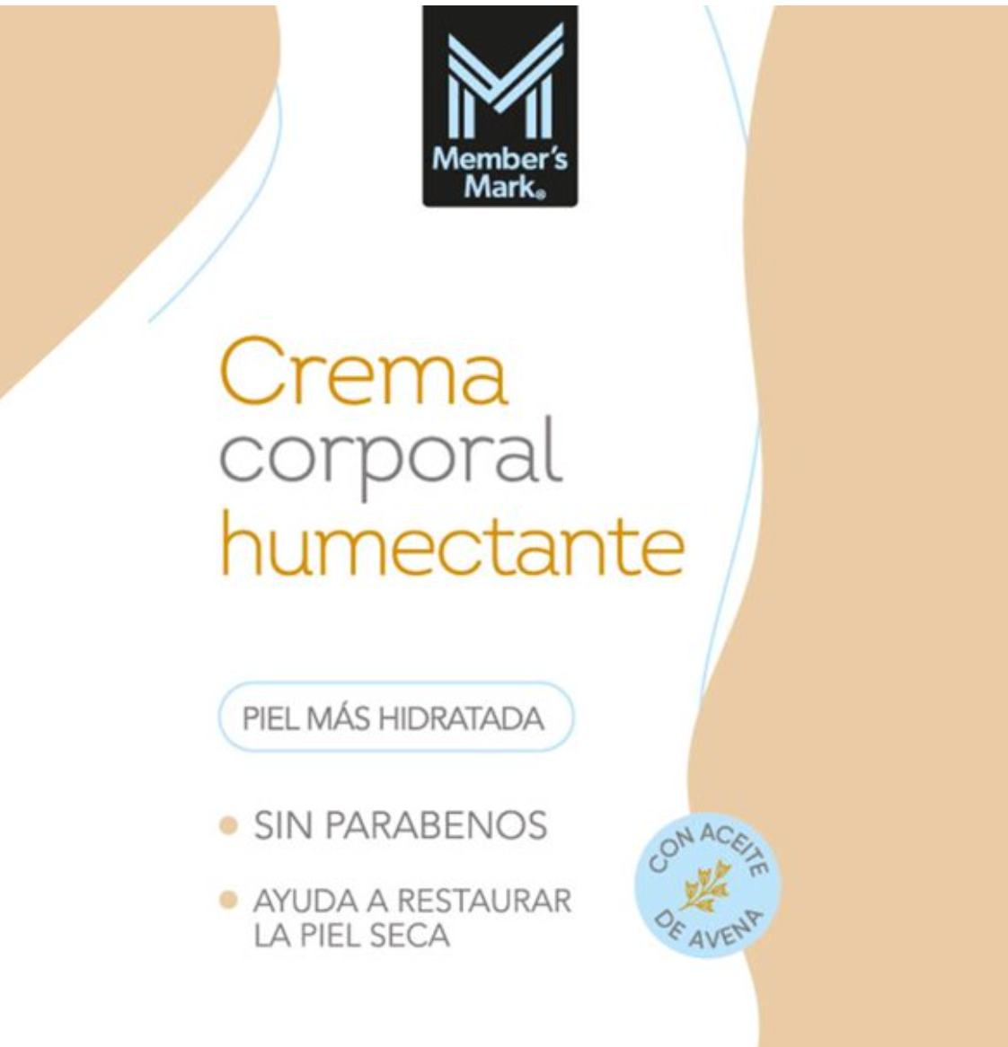 Crema Corporal Humectante Member's Mark 1 l - .