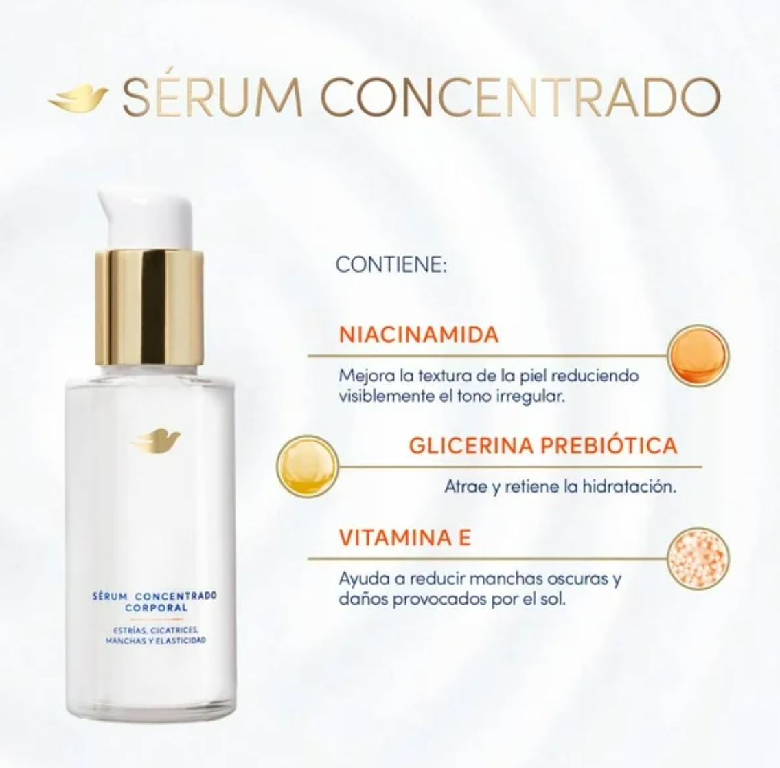 Serum Hidratante Corporal Dove Niacinamida 400 ml y Concentrado 100 ml - .