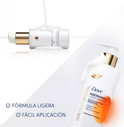 Serum Hidratante Corporal Dove Niacinamida 400 ml y Concentrado 100 ml - .