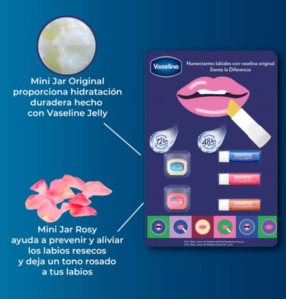 Bálsamo Labial Vaseline 5 pzas - .
