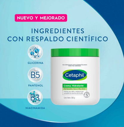 Crema Hidratante Cetaphil 566 gr - .