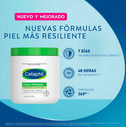 Crema Hidratante Cetaphil 566 gr - .