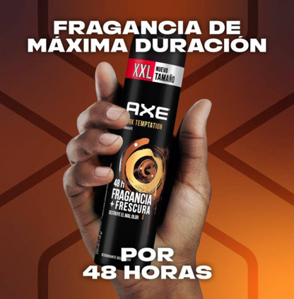 Desodorante en Aerosol Axe Dark Temptation 3 pzas de 250 ml c/u - .
