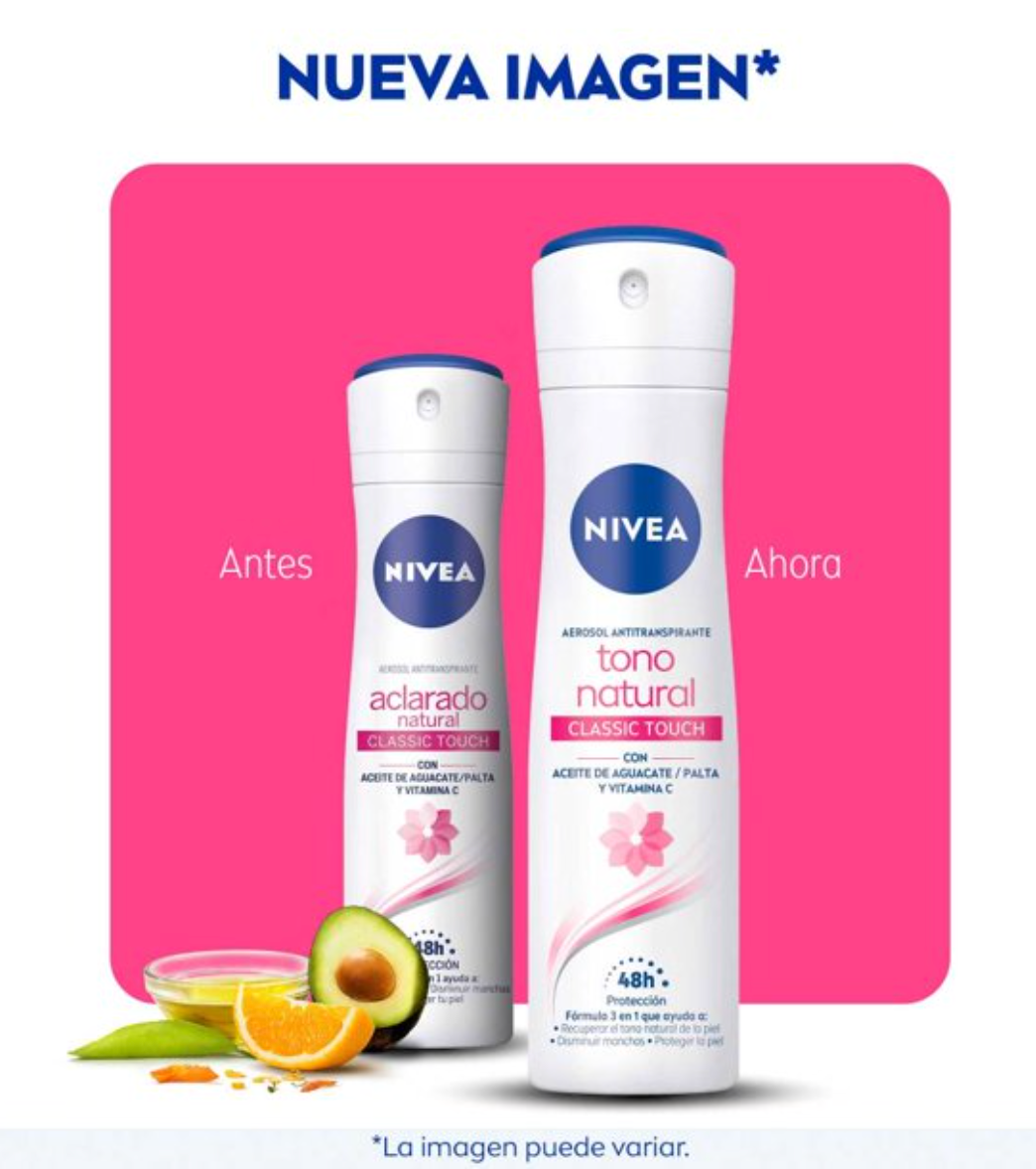 Antitranspirante Nivea Tono Natural XXL 3 pzs de 250 ml - .