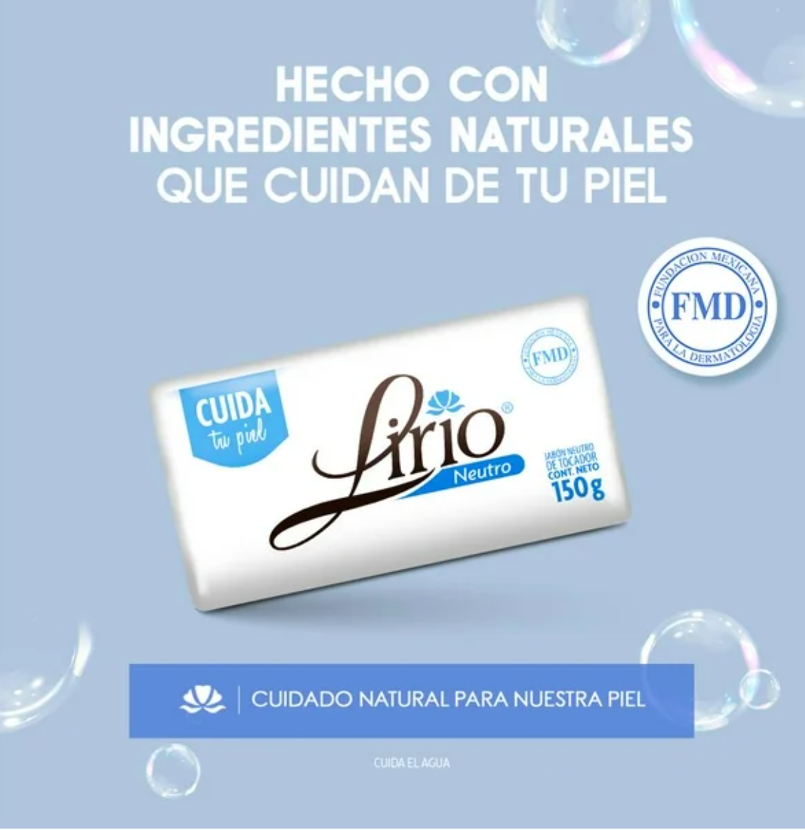 Jabón de Tocador Lirio Neutro 14 pzas de 150 g - .