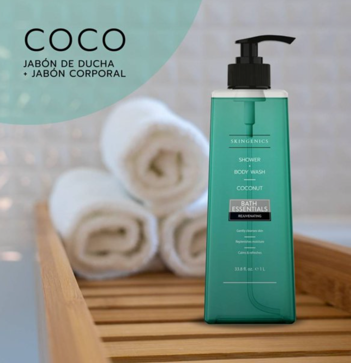 Jabón Líquido Corporal Skingenics Coco 1 l - .