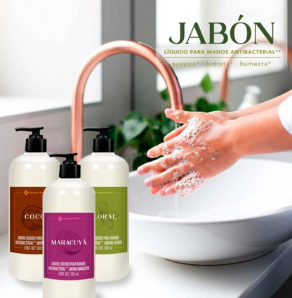 Jabón Líquido para Manos Antibacterial Member's Mark 3 pzas de 500 ml - .