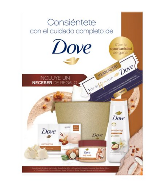 Kit Dove Jabón en Barra 4 pzas, Jabón Corporal 1 pza, Exfoliante 1 pza - .