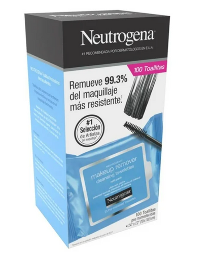Toallitas Desmaquillantes Neutrogena 4 Paquetes con 25 pzs c/u - .