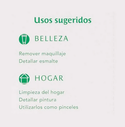Hisopos de Bambú Member's Mark 3 pack de 500 pzs c/u - .