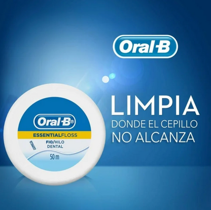 Hilo Dental Oral-B Essential Floss 4 pzas de 50 m c/u - .