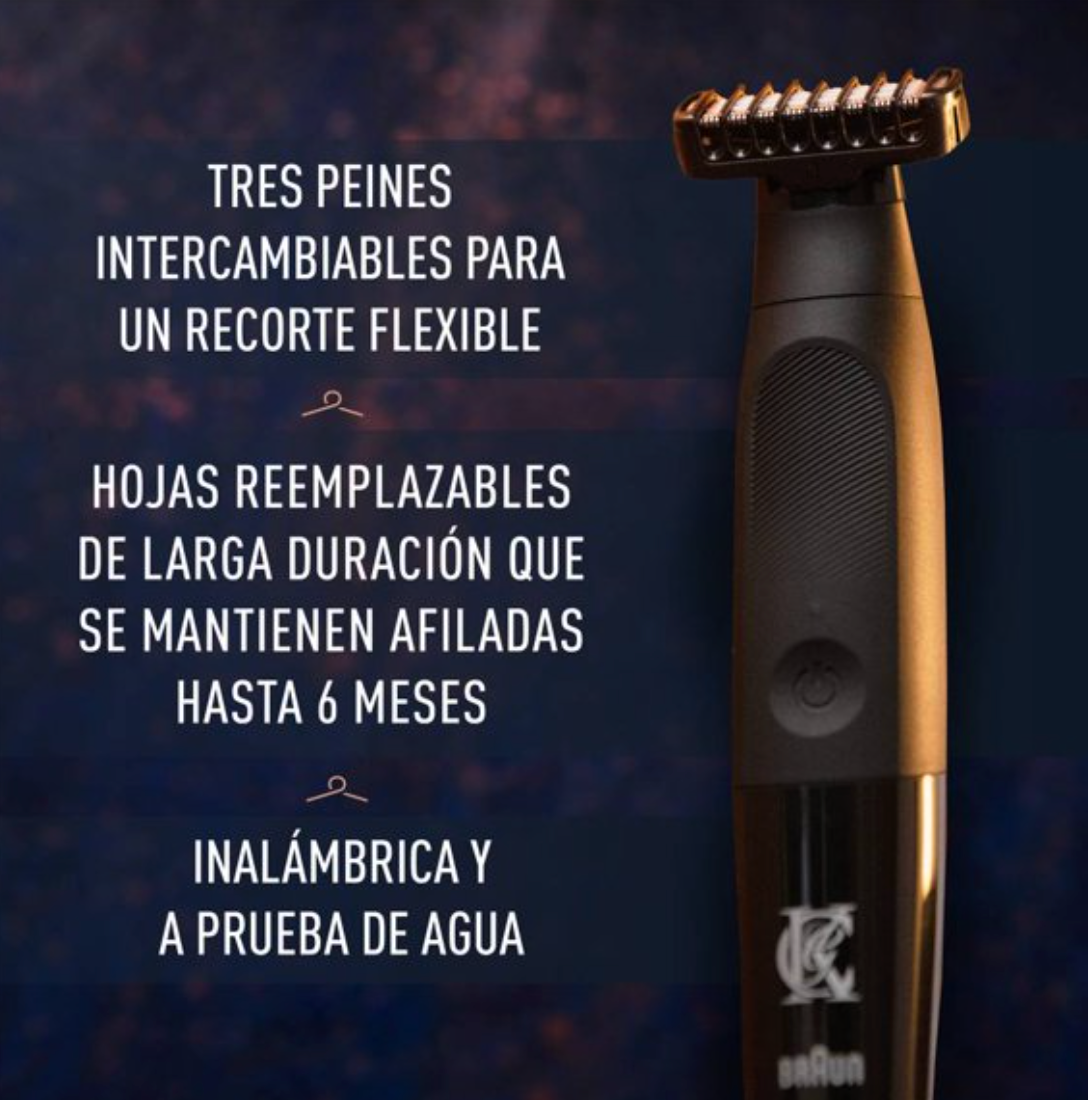 Rasuradora Eléctrica Gillette KING C. GILLETTE Styler Todo en Uno con 3 Cepillos Intercambiables - .