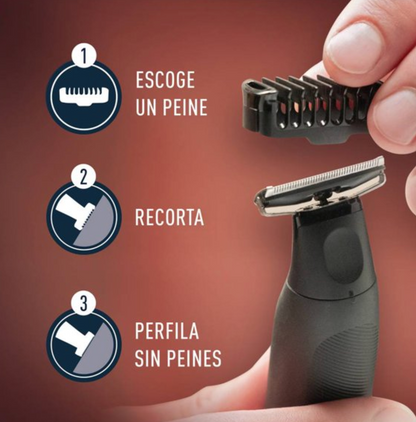 Rasuradora Eléctrica Gillette KING C. GILLETTE Styler Todo en Uno con 3 Cepillos Intercambiables - .