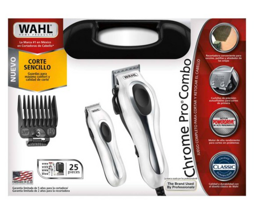 Kit de Corte para Cabello Wahl Chrome con 25 pzas - .