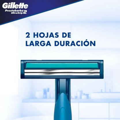 Rastrillo para afeitar desechable Gillette Prestobarba ultragrip2 32 pzas - .