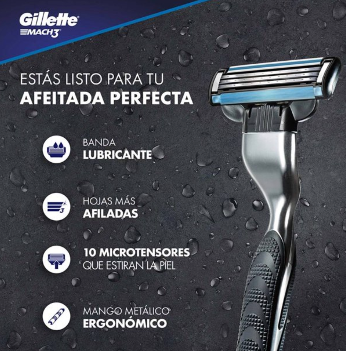 Repuestos para Afeitar Gillette Mach3 16 pzas - .