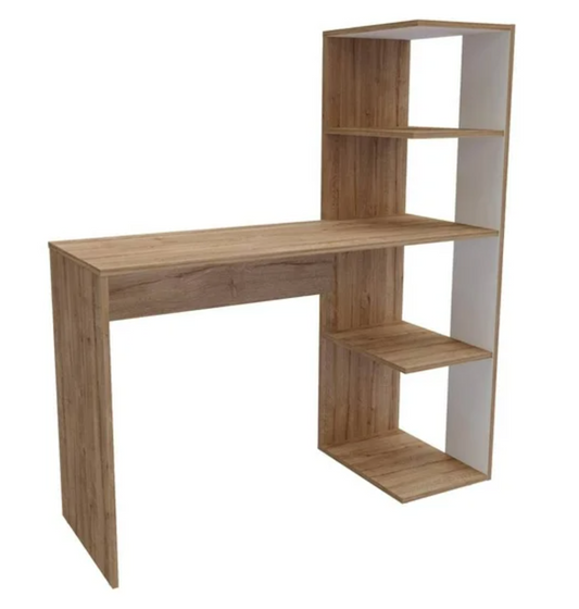 Escritorio con Biblioteca Maderkit Tera P01017EB-DU - .