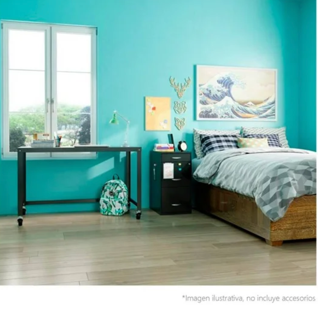 Archivero Space Solutions 3 Gavetas Negro - .