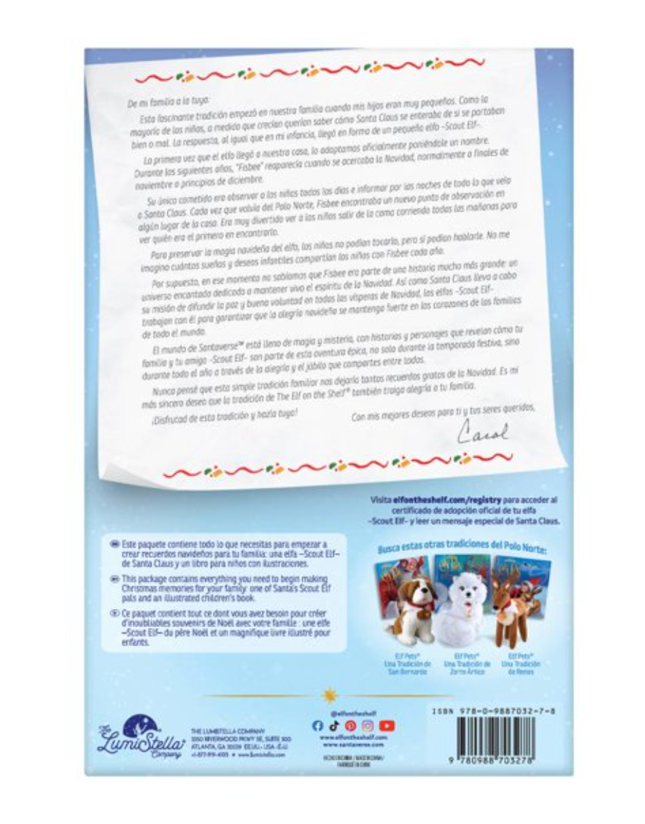 Libro con Elf Elf on the shelf Lumistela Lectura y juego - .