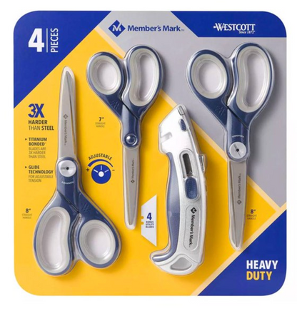 Set de Tijeras Multiusos Member's Mark Azul con 4 pzas - .