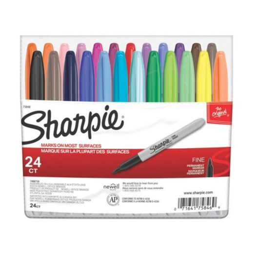 Set de Marcadores Permanentes Sharpie con 24 pzas - .