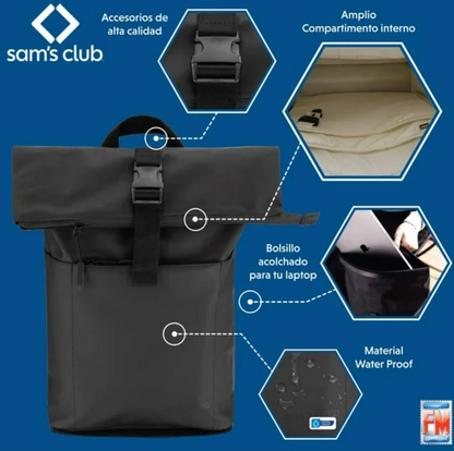 Backpack Portalaptop Fotorama Juvenil Gris - .