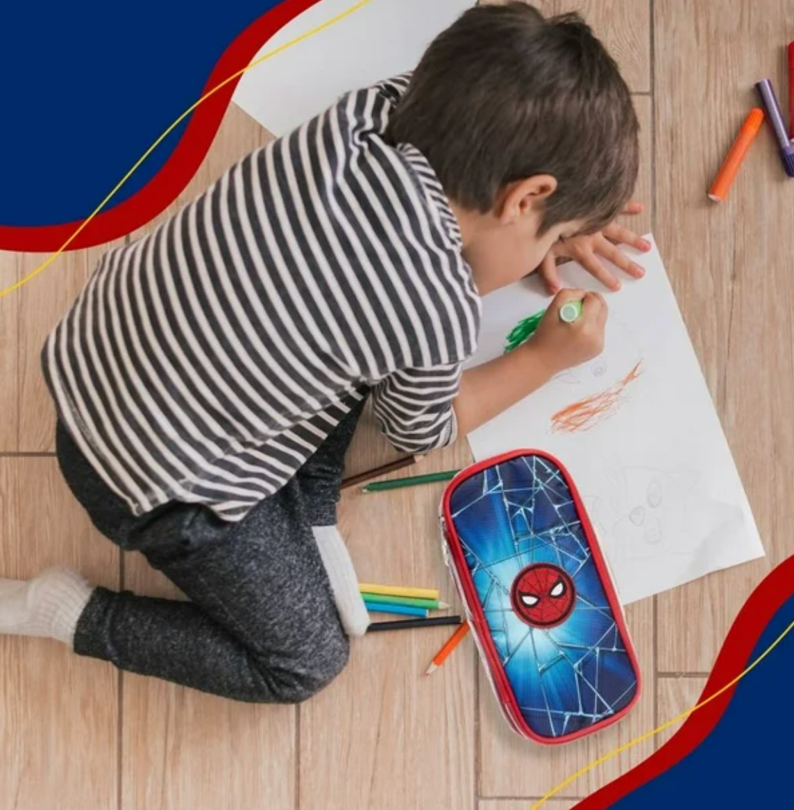 Lapicera Ruz Spiderman Multicolor - .