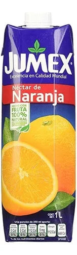 JUMEX PRISMA 12 PZAS DE 1L BEB. NARANJA - .