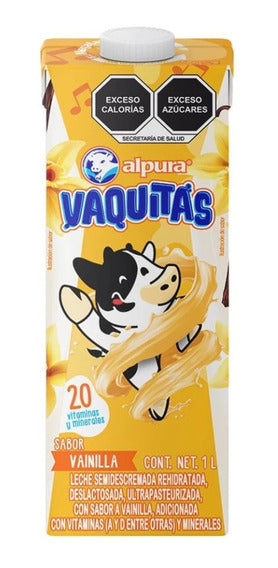 Media Caja Leche Alpura Vainilla 1L/6P