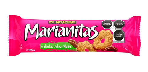 Media Caja Galletas Marianitas Nuez 185G/10P - SCG