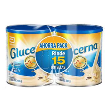 Glucerna Abbott Sabor Vainilla en Polvo 2P de 400 g c/u - .