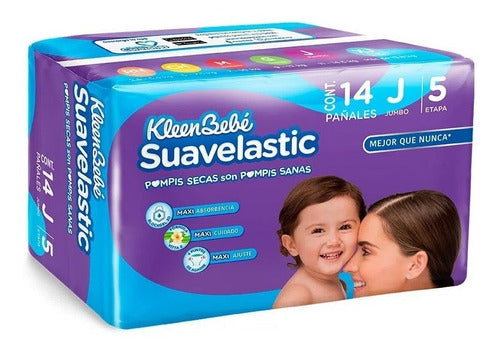 Media Caja Pañal Suavelastic Max Jumbo 14P/3C