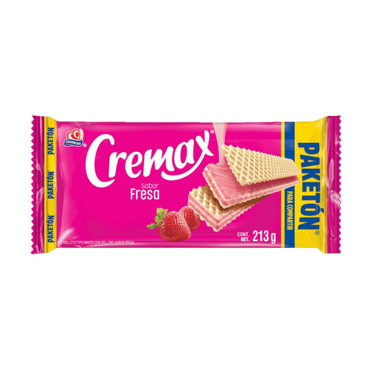 Caja Galletas Cremax de Fresa Gamesa 213G/8P - SCG