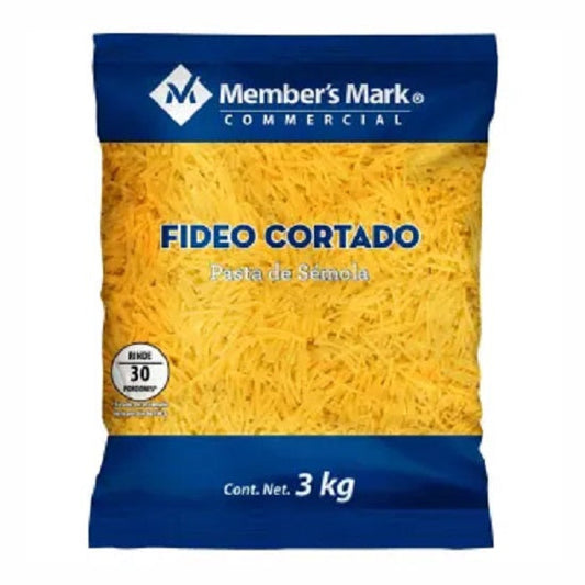 Pasta Member's Mark Fideo Cortado 3 kg - SCG