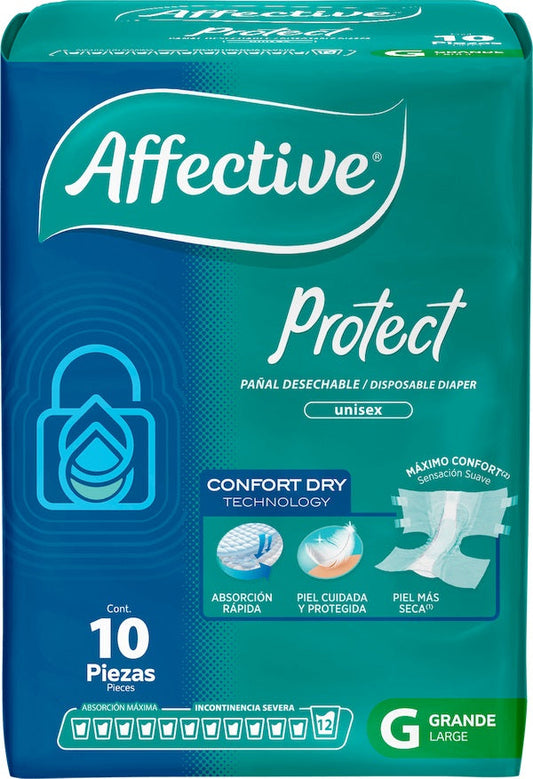 PANAL AFECTIVE  PROTECT TALLA GRANDE 4/10 PZA  - .