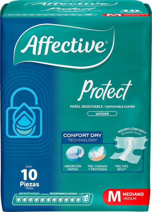 PANAL AFECTIVE PROTECT TALLA MEDIANA  4/10 PZA - .