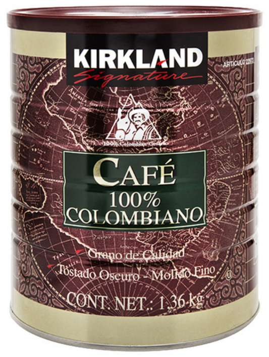 Kirkland Signature café molido 100% colombiano 1.36K